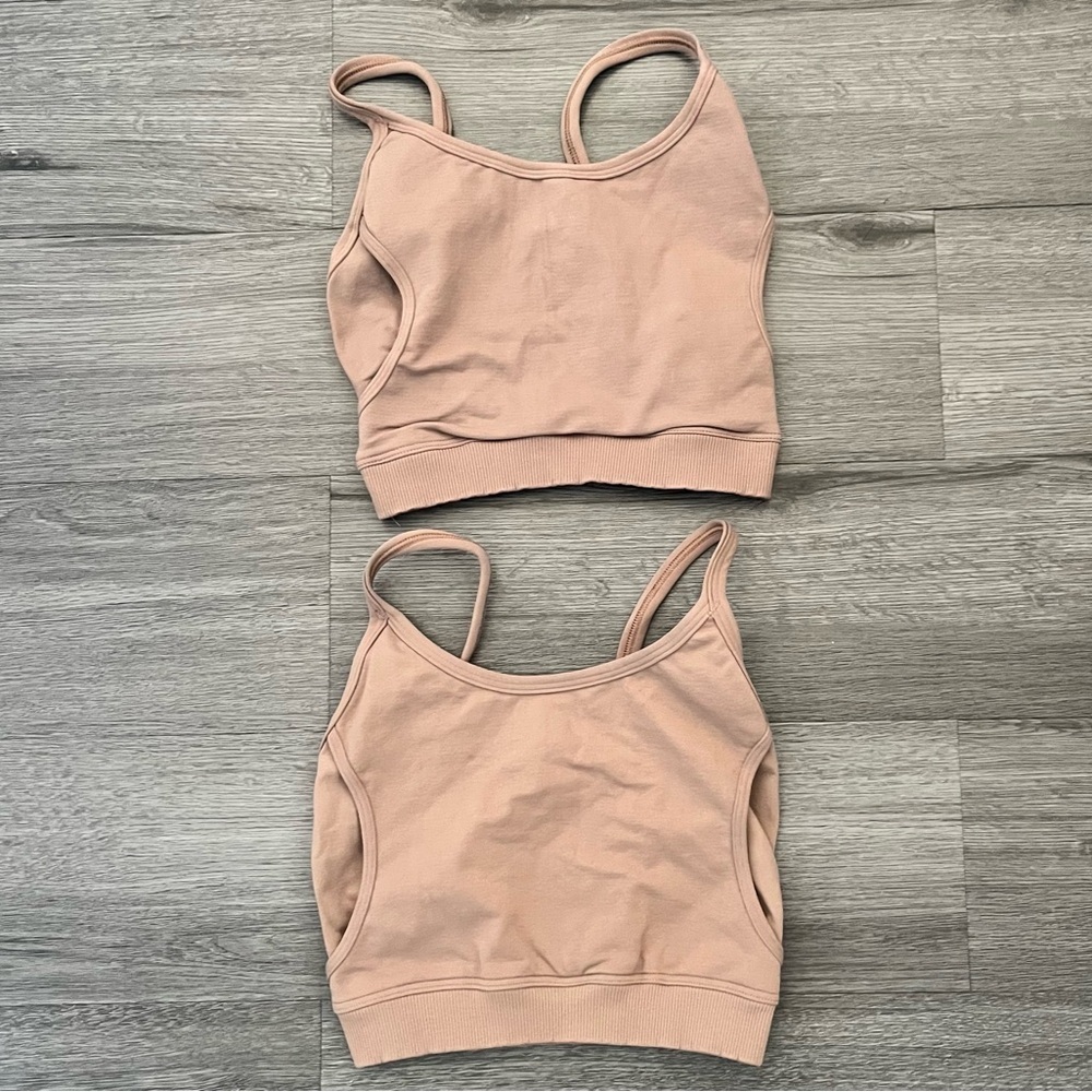 Lovesteady Bundle of 2 Women's Sports Bra Size XS/S Brown